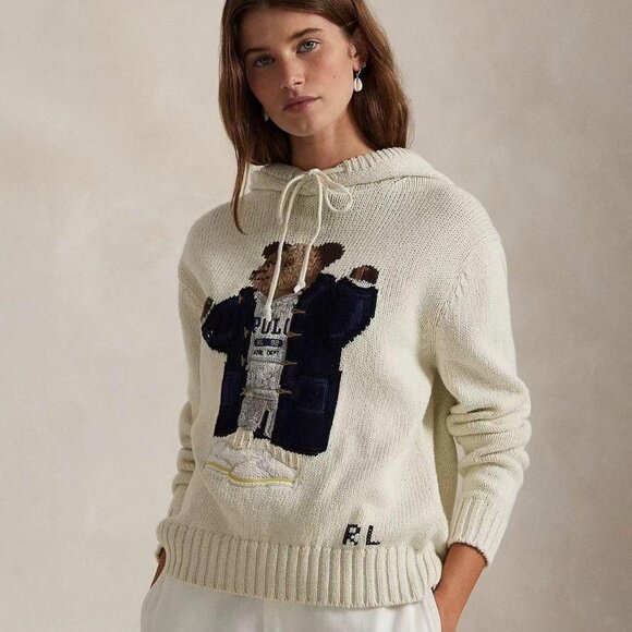 Polo Ralph Lauren Sweaters - Polo Ralph Lauren  Big Coat Bear Sweater Hoodie